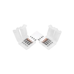 Złączka do taśmy LED kątowa 10mm typ L RGB-29159