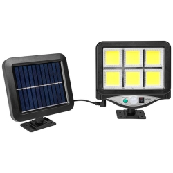 Naświetlacz LED solarny IP44 6xCOB PIR-30308