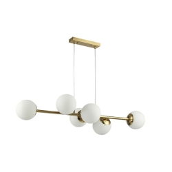 Oprawa wisząca E27 Bali-12 90cm x6 złota-30610