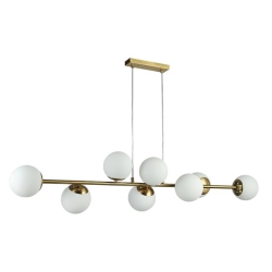 Oprawa wisząca E27 Bali-12 120cm x8 złota-30611