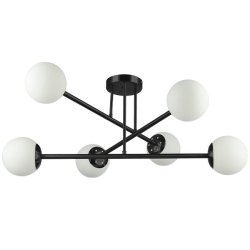 Żyrandol LED E27 Bali-12 74cm x6 czarny -30690