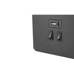 Kinkiet do czytania Piero G9+LED USB czarny+złoty.-31136
