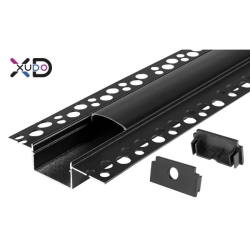 Profil GK 20mm 2m czarny klosz czarny-31231