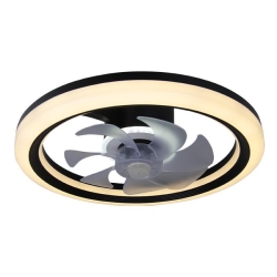 Plafon LED Wentylator 3CCT 45W czarny -31496