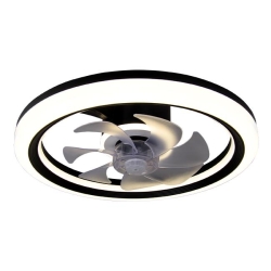Plafon LED Wentylator 3CCT 45W czarny -31497