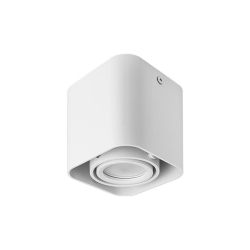 Oprawa natynkowa GU10 kwadrat 90x90x100 ruch biał.-31572