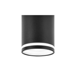 Oprawa natynkowa GU10 Ring 55x100 stała czarna.-31881