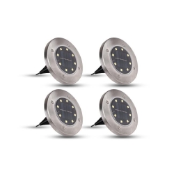 Lampa solarna LED 8xSMD wbijana ogrodowa - 4 szt.-33154