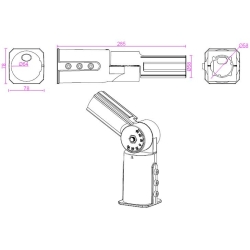 Adapter do słupa oświetleniowego 60mm-60mm-33217