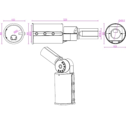 Adapter do słupa oświetleniowego 80mm-50mm-33219