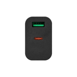 Zasilacz Quick Charge 20W 1xUSB-C 1xUSB-A czarny-33232