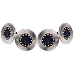 Lampa solarna LED 12xSMD wbijana ogrodowa - 4 szt-33286