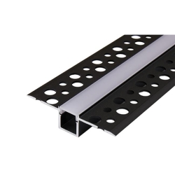 Profil Led Masterled GK 10mm 1m czarny mleczny-33827