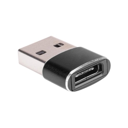 Adapter przejściówka USB-C do USB-A 5A czarny-33942