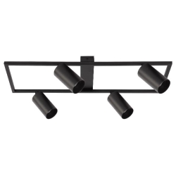 Żyrandol LED GU10 Bumo x4 czarny-34038