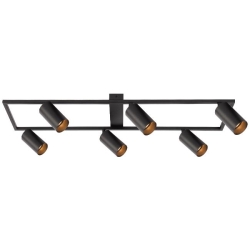Żyrandol LED GU10 Bumo x6 czarny-34154