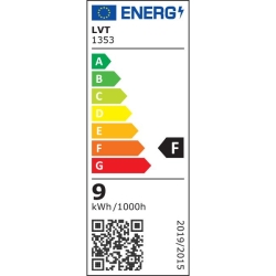 Żarówka LED E27 czujnik mikrofalowy A60 3000K 9W.-34459