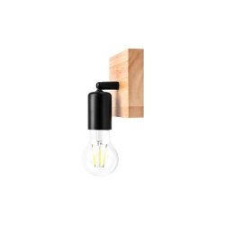 Kinkiet E27 LED Eos ruchomy x1 czarny + WD-34476