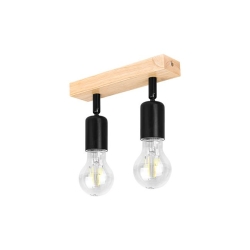 Kinkiet E27 LED Eos ruchomy x2 czarny + WD-34481