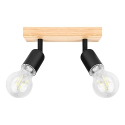 Kinkiet E27 LED Eos ruchomy x2 czarny + WD-34483