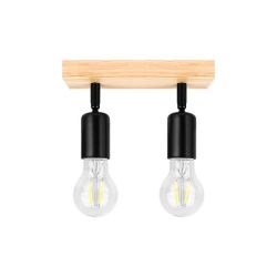 Kinkiet E27 LED Eos ruchomy x2 czarny + WD-34484