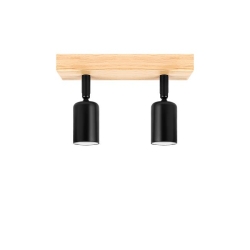 Kinkiet E27 LED Eos ruchomy x2 czarny + WD-34485