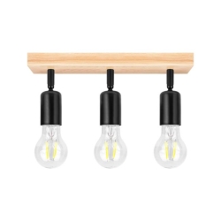Kinkiet E27 LED Eos ruchomy x3 czarny + WD-34489
