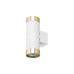 Kinkiet GU10 LED Glamour DUO okrągły biały+złoty-34763