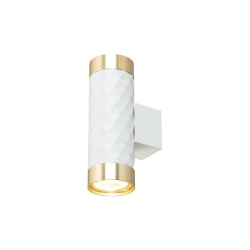 Kinkiet GU10 LED Glamour DUO okrągły biały+złoty-34764