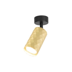 Kinkiet GU10 LED Glamour ruchomy x1 czarny+złoty-34774