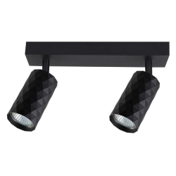 Kinkiet GU10 LED Glamour ruchomy x2 czarny-34775