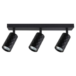 Kinkiet GU10 LED Glamour ruchomy x3 czarny-34781