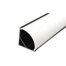 Profil Led Masterled kątowy 1m czarny mleczny-34969