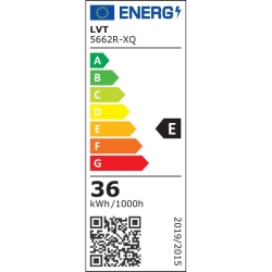 Oprawa LED 120cm 2x36W Clear 4000K LED-35174