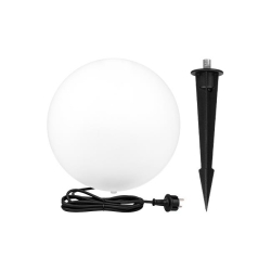 Lampa ogrodowa LED kula E27 35cm biała-35219