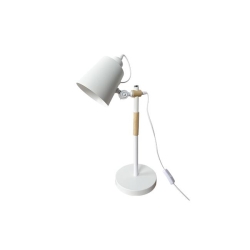 Lampa biurkowa Kasio E27 biała WD-35336