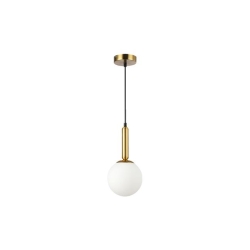 Oprawa wisząca E27 Bali-15 15cm prosta x1 złota-35374
