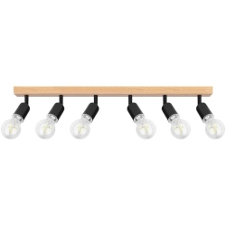 Kinkiet E27 LED Eos ruchomy x6 czarny + WD-35422