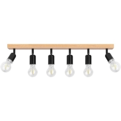 Kinkiet E27 LED Eos ruchomy x6 czarny + WD-35423