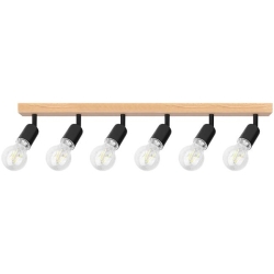 Kinkiet E27 LED Eos ruchomy x6 czarny + WD-35424