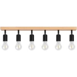 Kinkiet E27 LED Eos ruchomy x6 czarny + WD-35425