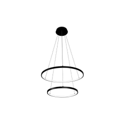 Żyrandol LED Lynx 40/60cm 64W czarny-35477