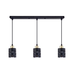 Oprawa wisząca E27 Elen x3 50cm czarna+złota-35618