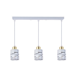 Oprawa wisząca E27 Elen x3 50cm biała+złota-35619