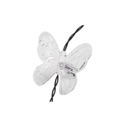 Girlanda LED solarna 20 led 580cm motylek-35671