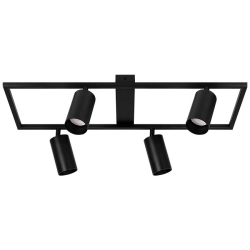 Żyrandol LED GU10 Bumo x4 czarny-35802