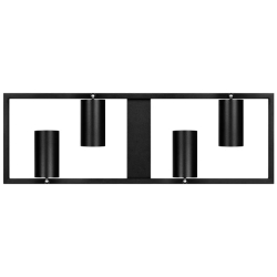 Żyrandol LED GU10 Bumo x4 czarny-35805