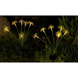 Lampa LED solarna wbijana meduza 6xLED 77cm-35969