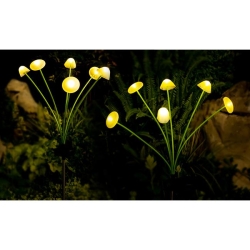 Lampa LED solarna wbijana grzyby 6xLED 72cm-35975