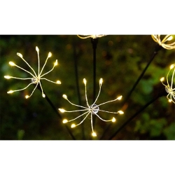 Lampa LED solarna wbijana stokrotki 6xLED 73cm-35979